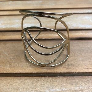 Anthropologie gold cuff bracelet